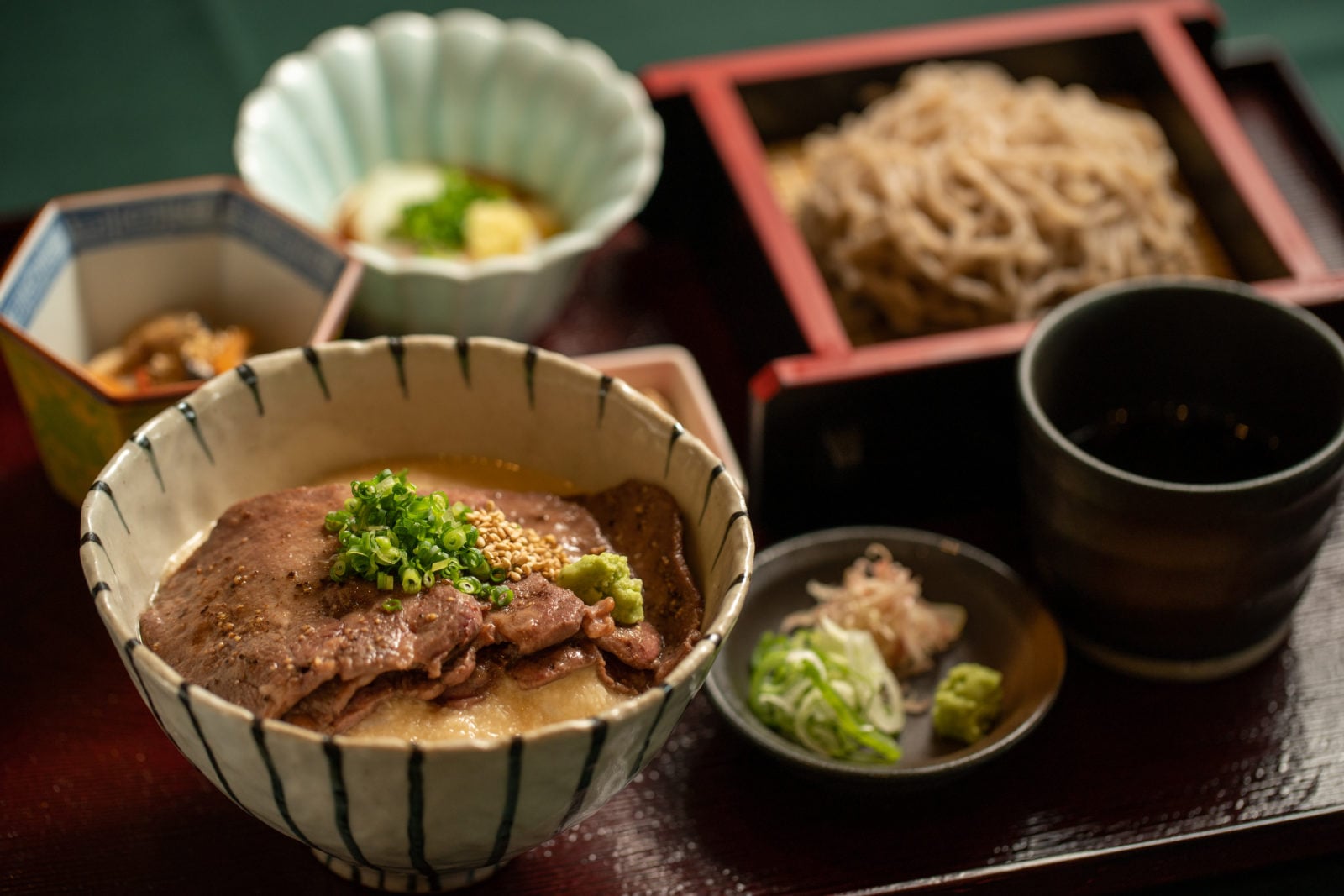 牛たん&ざる蕎麦セット