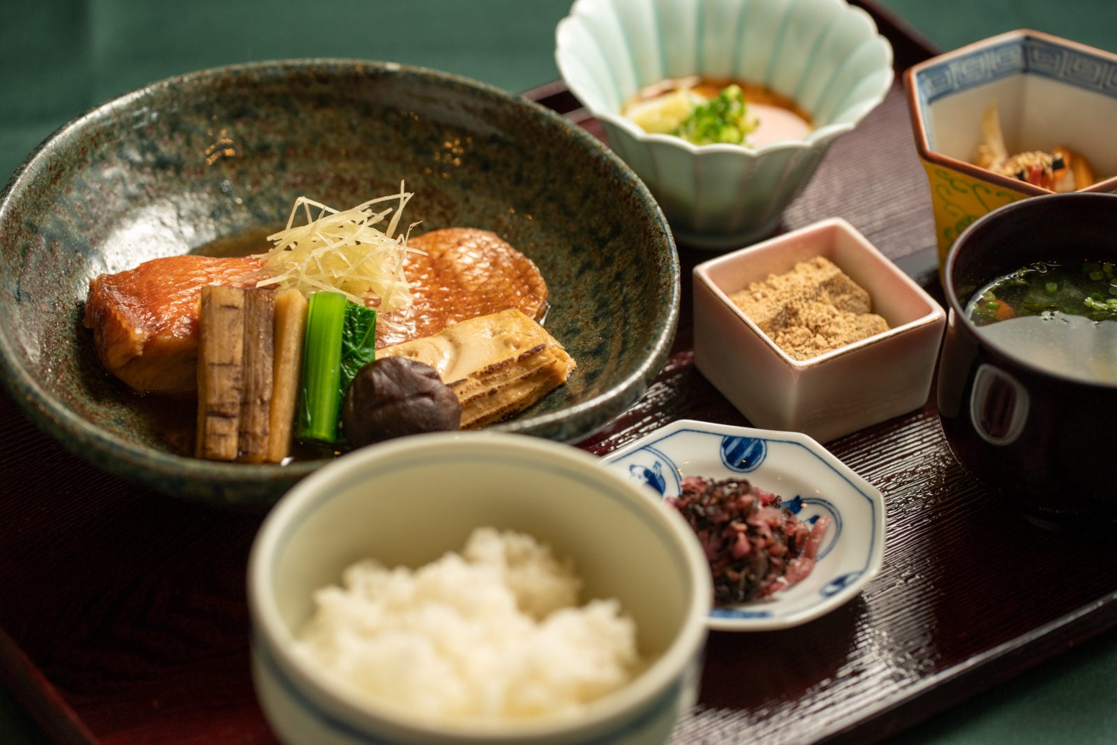 金目鯛の煮付け御膳